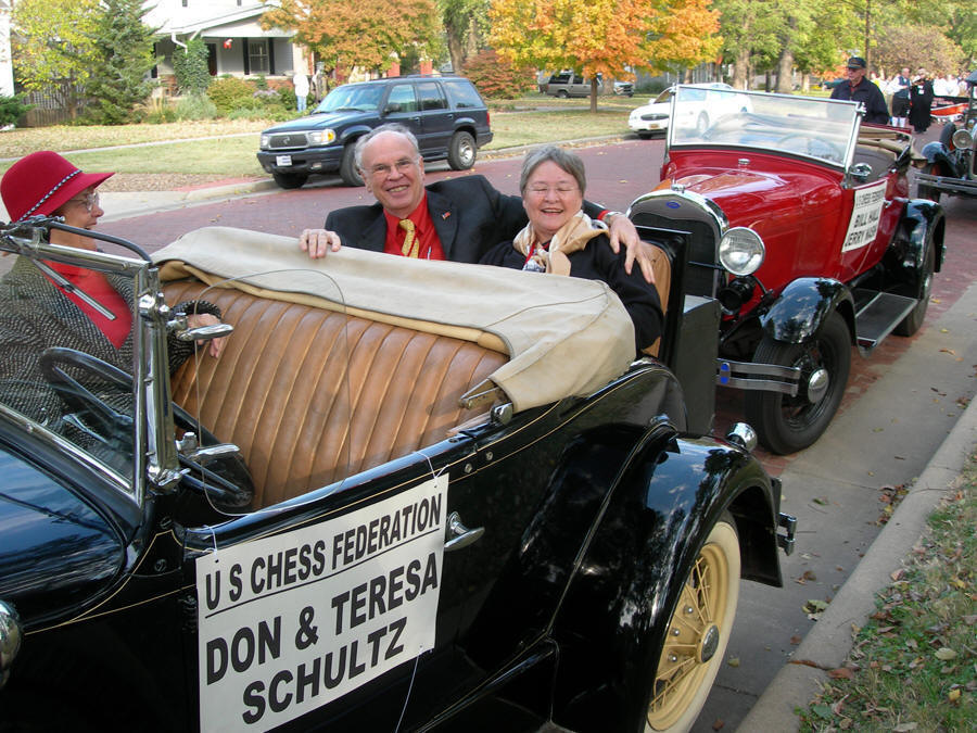 Teresa and Don getting ready for Gorbachev parade