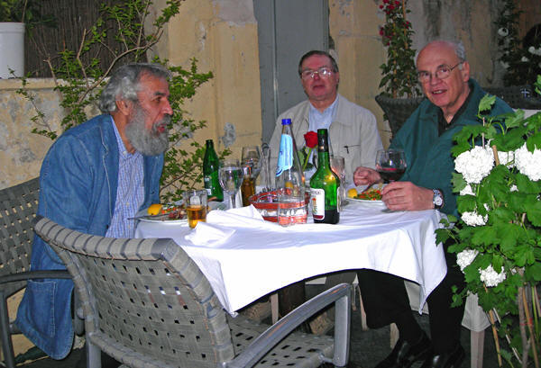 Above Left: 2006 FIDE VC at work in Athens, Lakhdar Mazouz, chair; Davis Jarrett, Treasurer and Don Schultz